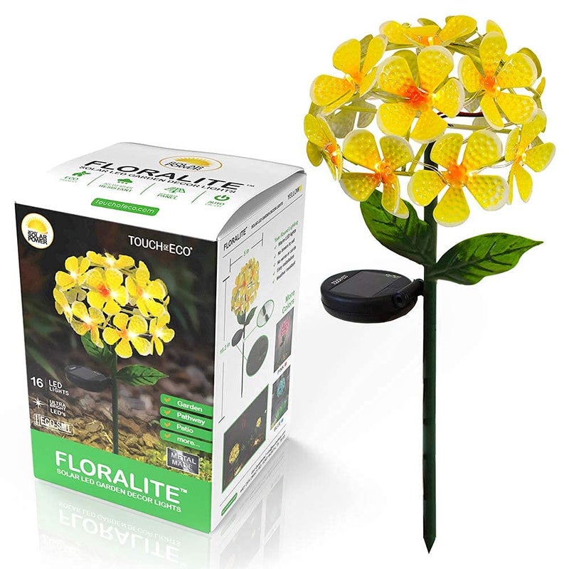 Touch Of ECO Solar LED Metal Flower Stake Light - Perfect for Your Garden, Patio, Walkway, or Outdoor Living Area - Includes 1 Flower Light - Image 1
